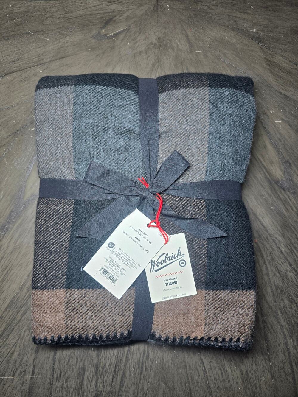 Woolrich Plaid Oversized Throw Blanket Machine Washable